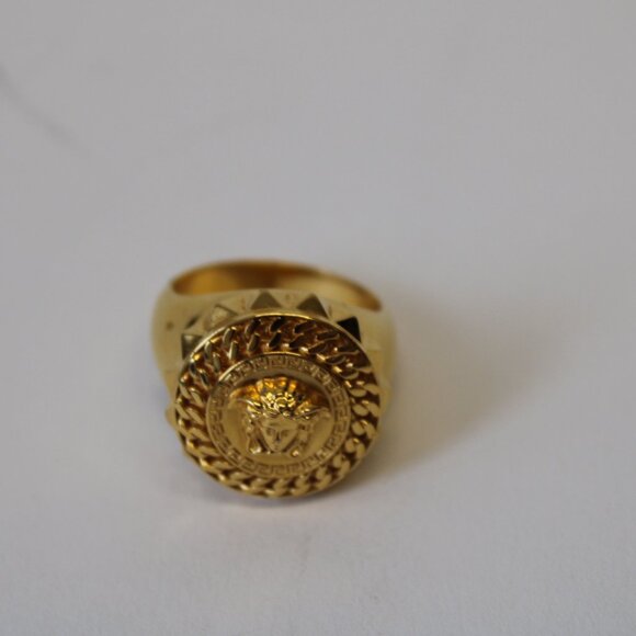 Versace Medusa Gold-Toned Ring - Picture 5 of 6